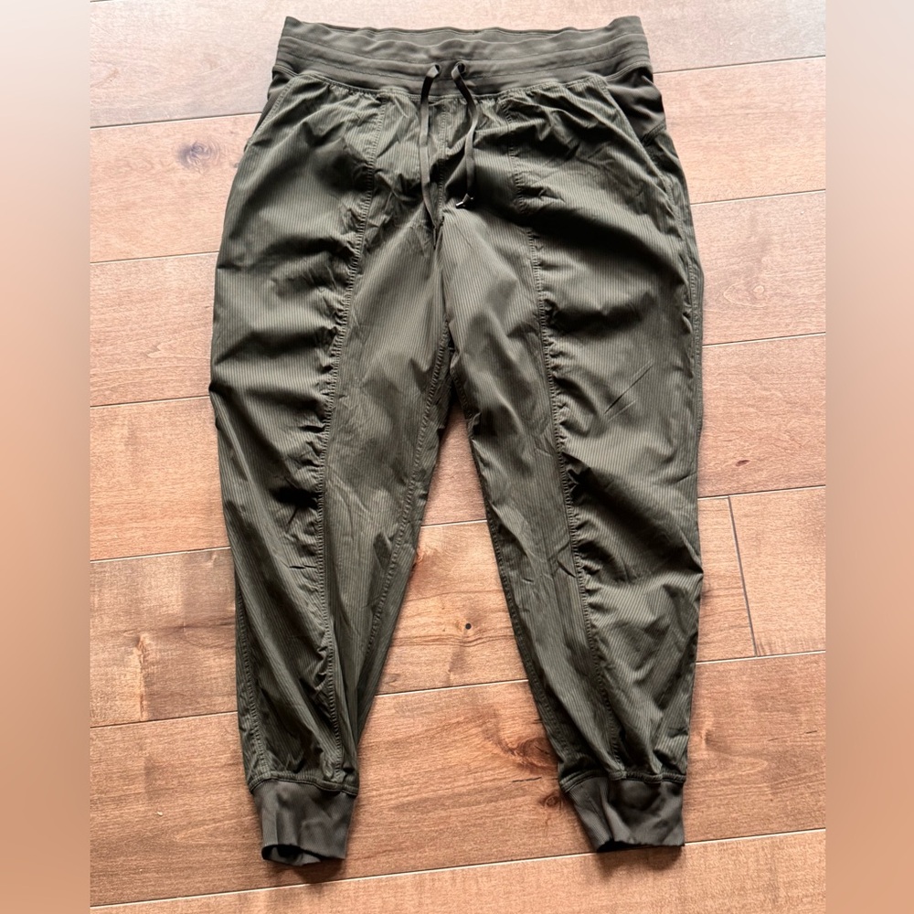 Lululemon Dance Studio Full Length Jogger in Olive Green